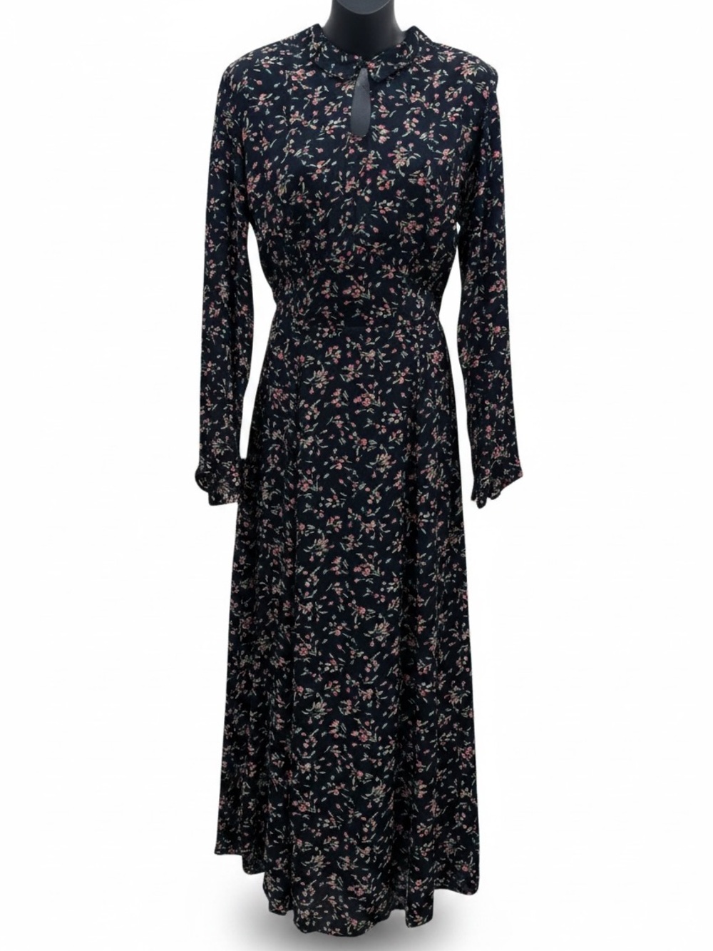 Vintage Karavan Romantic Keyhole Midi Dress
